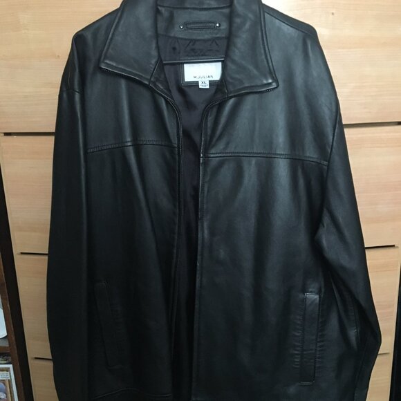 Men's Leather Jacket Wilson M Julian Size XL - Picture 2 of 4